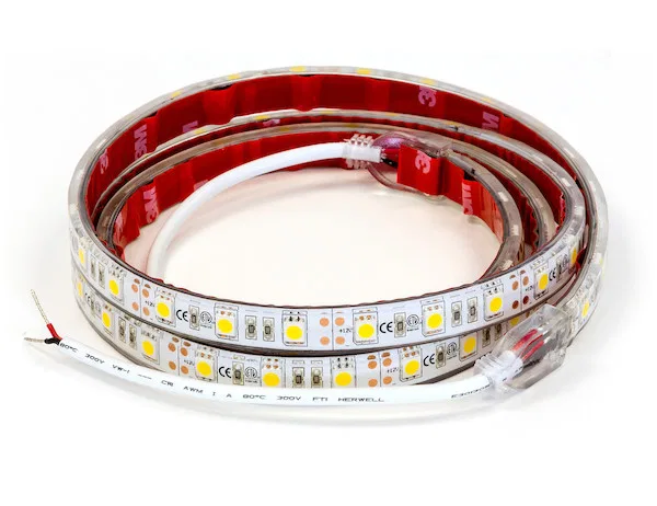 5624872 – BUYERS PROD Rope Light, LED 48 Inch Length/ 72 Lights Clear Warm Hardwire With Stripped Leads 3M Adhesive B...